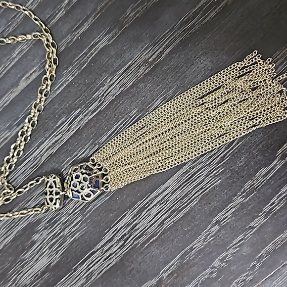 Kendra Scott Tae Blue Lapis Necklace - Picture 3 of 4